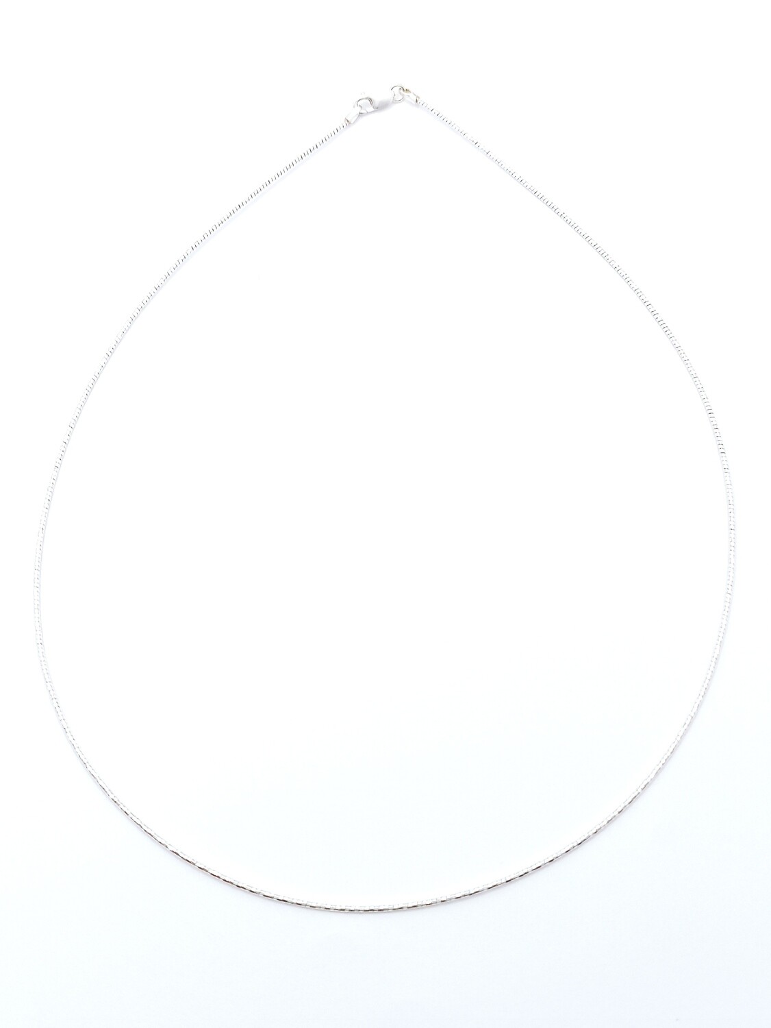 Silver 925 diamond cut chocker necklace