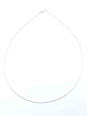 Silver 925 diamond cut chocker necklace