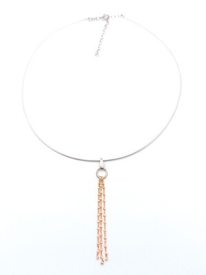 Silver 925 solid chocker necklace