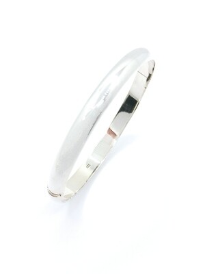 Silver 925 pompe wide bangle bracelet