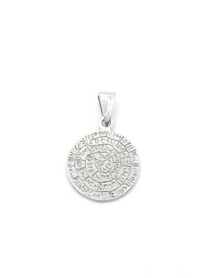 Silver 925 Faistos coin pendant