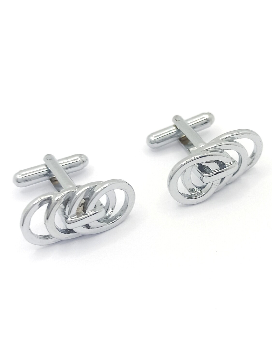 Stainless steel 316L circles design cuffinks