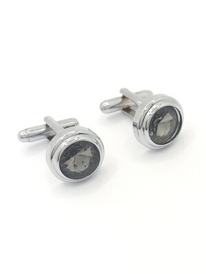 Stainless steel 316L round cuffinks