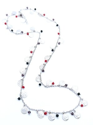 Silver 925 Alexander the Great long necklace