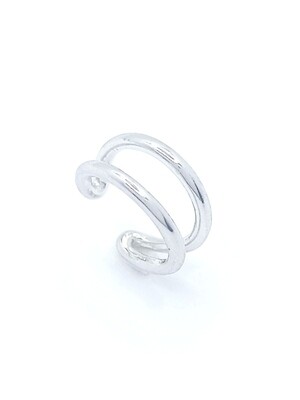Silver 925 white or rose single ear cuff