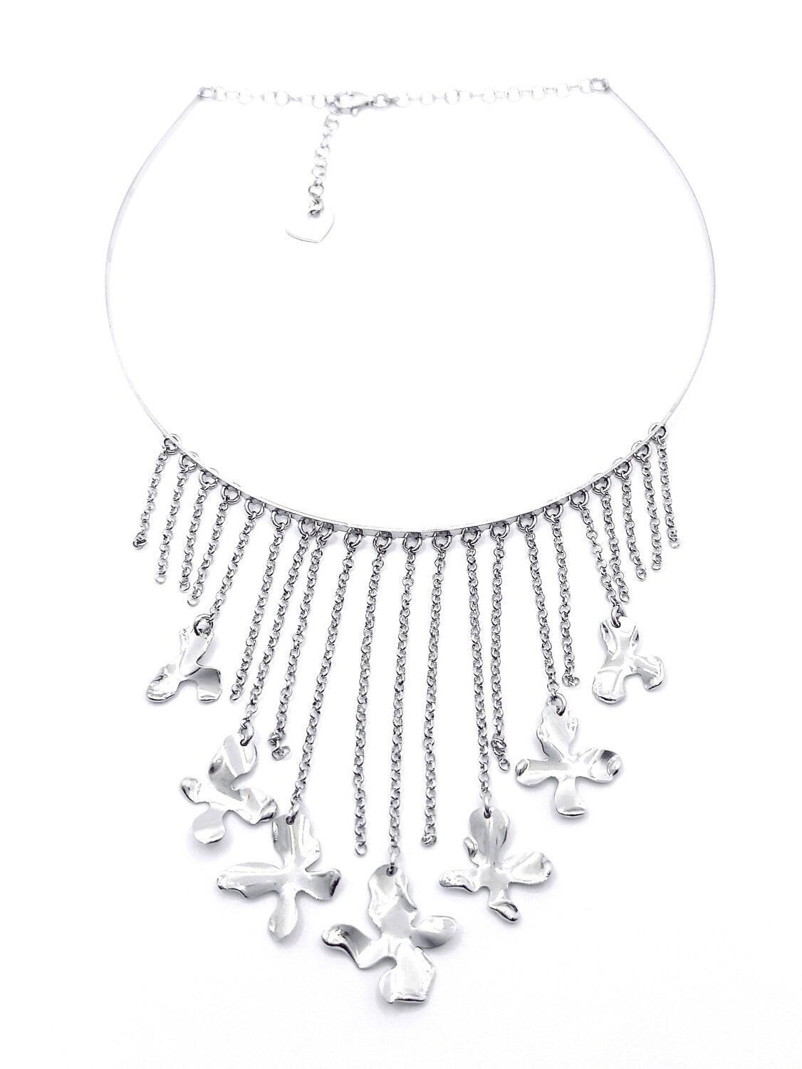 Silver 925 modern design chocker necklace