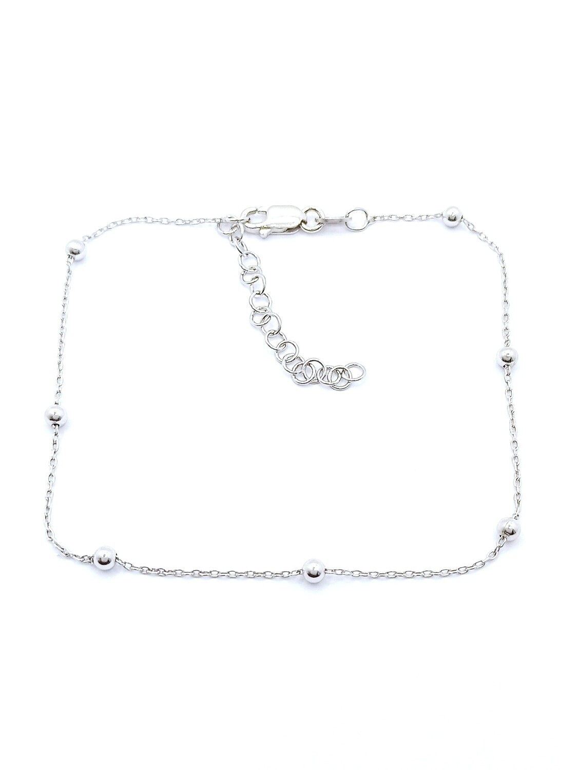 Silver 925 ball anklet