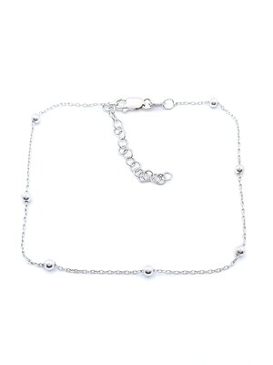 Silver 925 ball anklet
