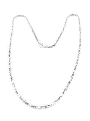 Silver 925 thick margarita necklace