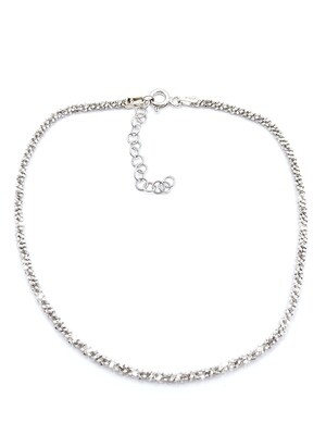 Silver 925 diamond cut margarita anklet