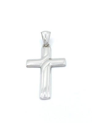 Silver 925 modern cross pendant