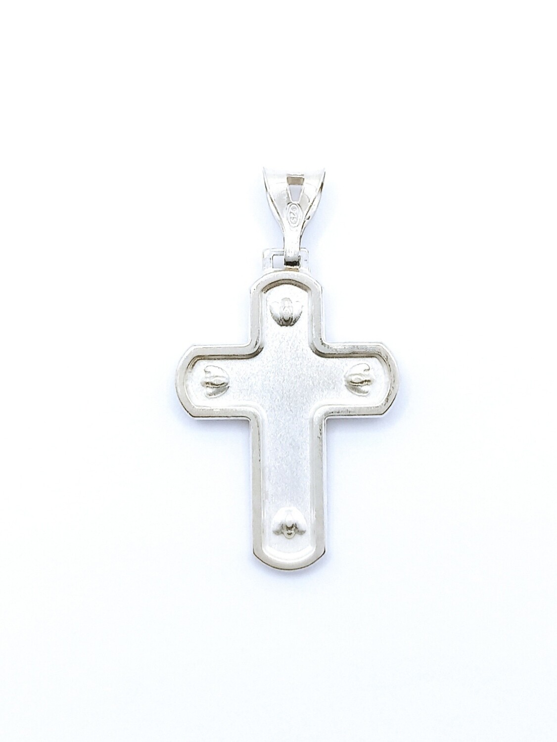 Silver 925 sandblasted  cross pendant, MODEL-SIZE-WEIGHT: 1 Pendant Height: 3.7cm-Width : 2.1cm-Weight : 4.5gr