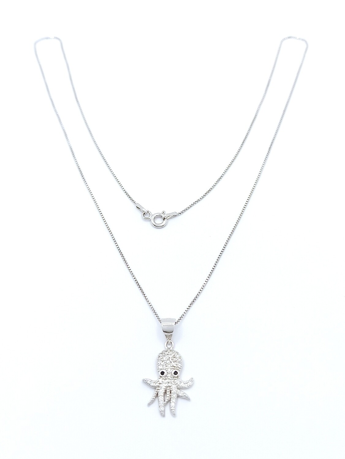 Silver 925 octapus necklace