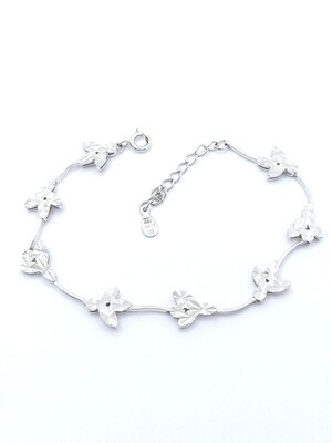 Silver 925 diamond cut hand bracelet