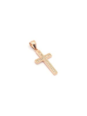 Silver 925 white or rose cross  pendant