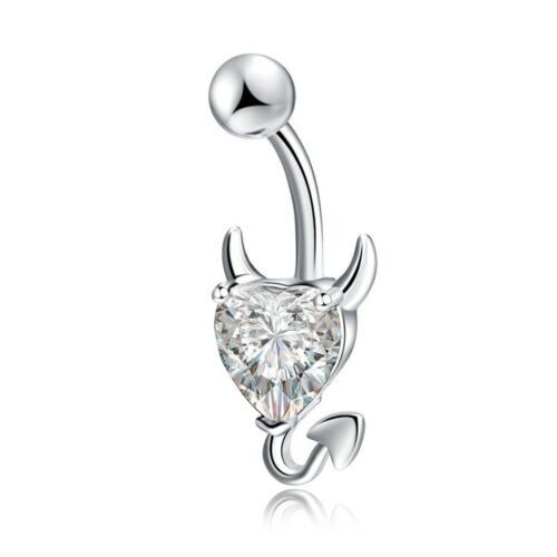 316L surgical steel devil heart Belly ring