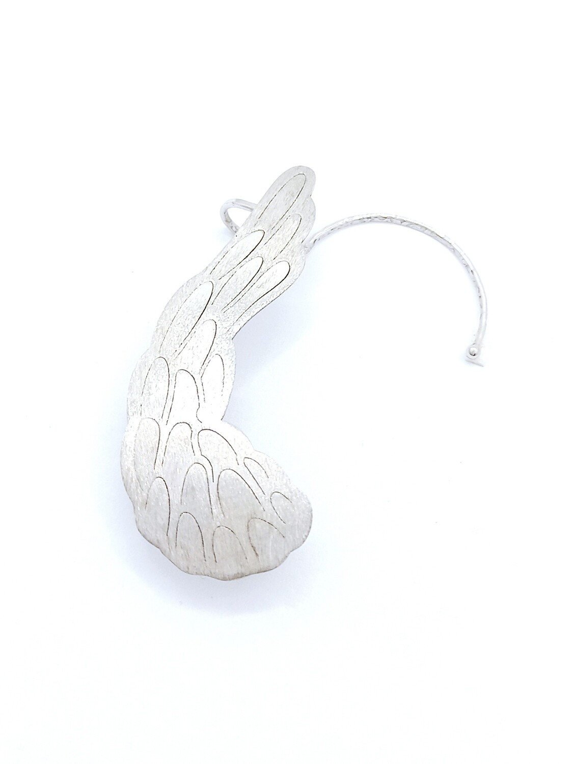 Silver 925 angel wing ear climbers earring