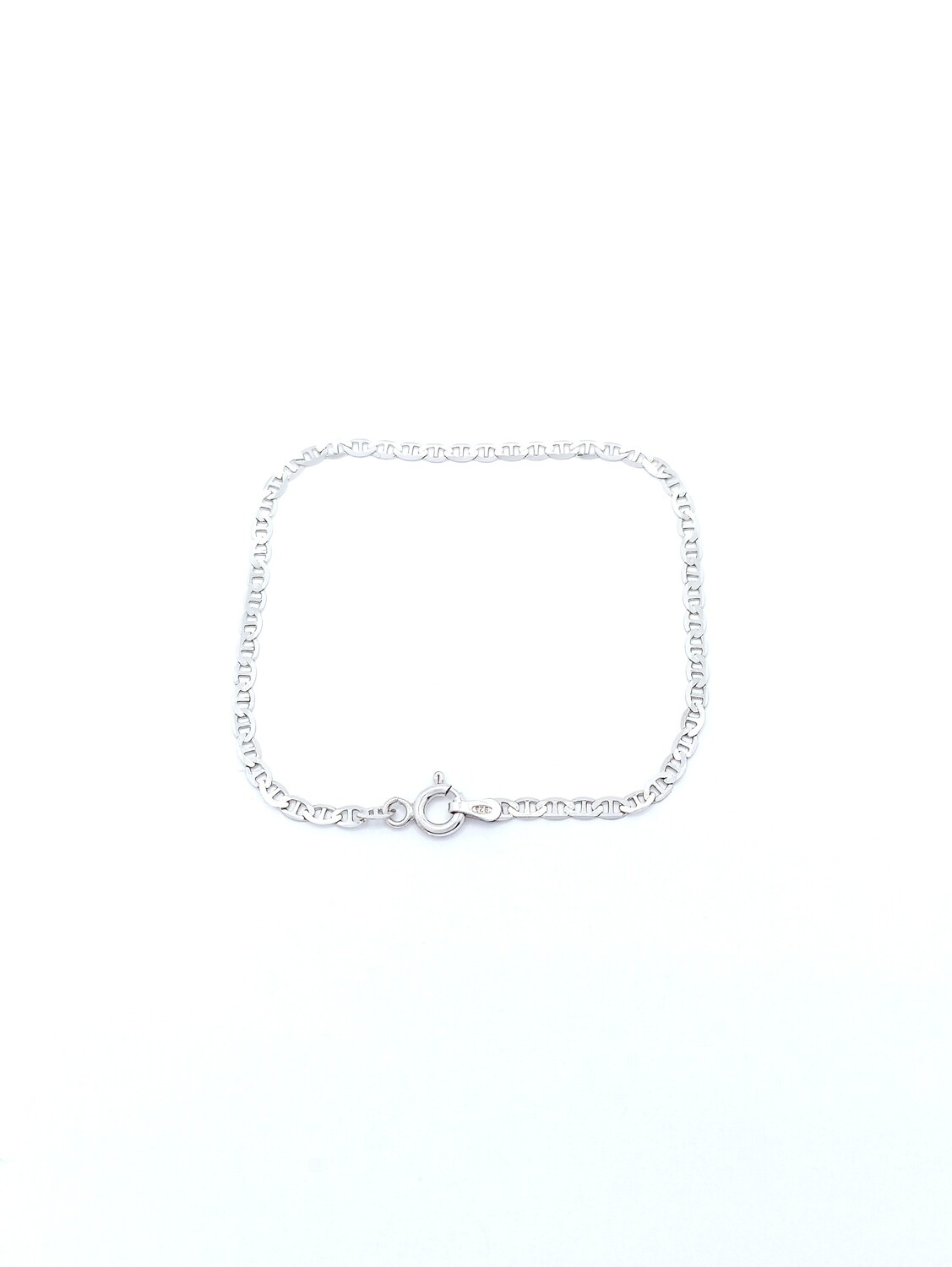 Silver 925 Theta mens light bracelet