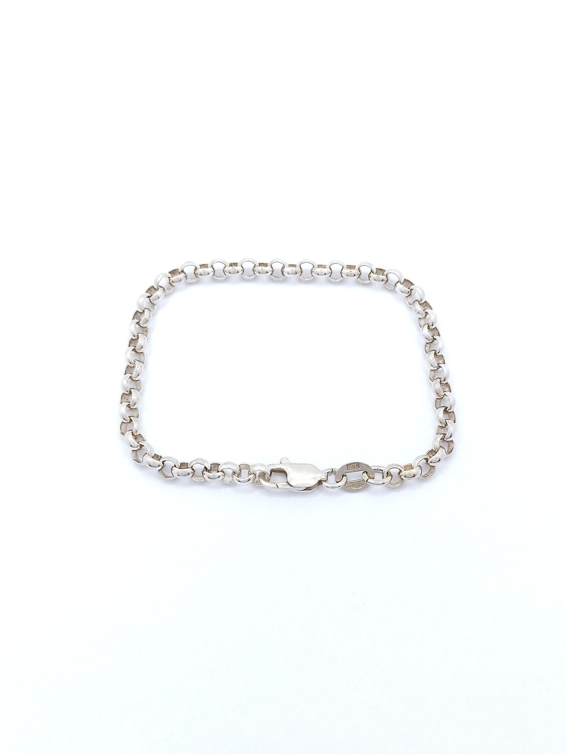 Silver 925 handmade  mens circles bracelet