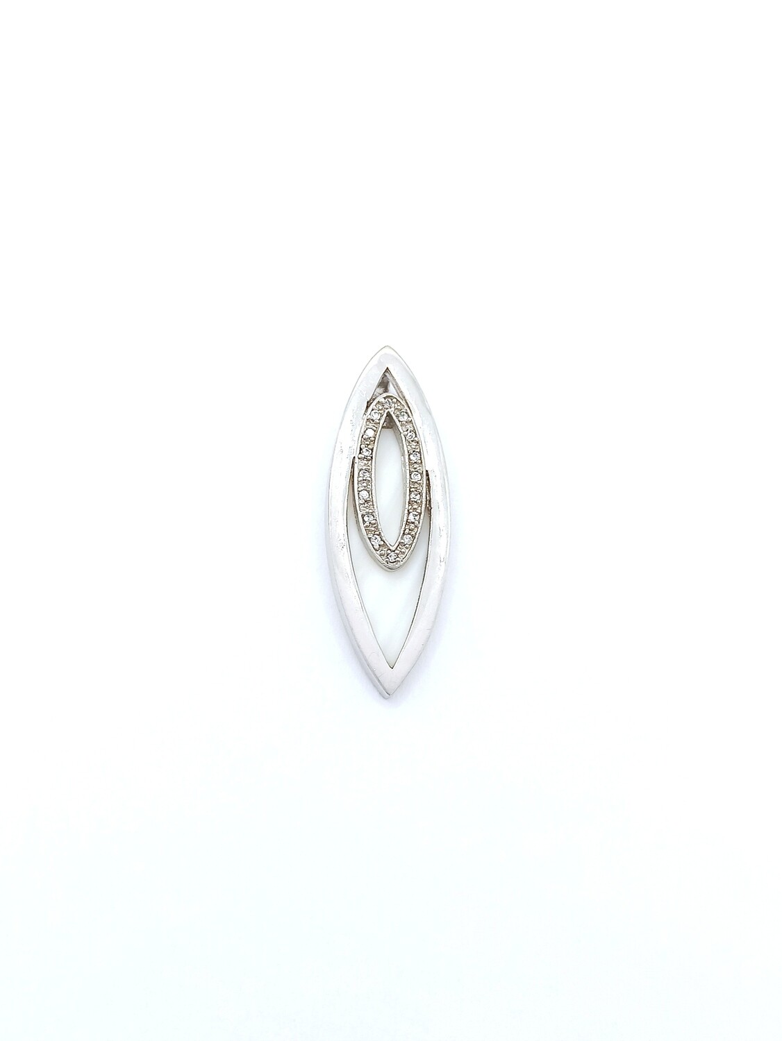 Silver 925 fildisi stone modern pendant