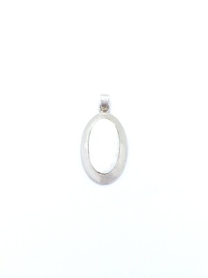 Silver 925 fildisi stone modern pendant