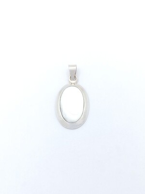 Silver 925 fildisi stone modern pendant