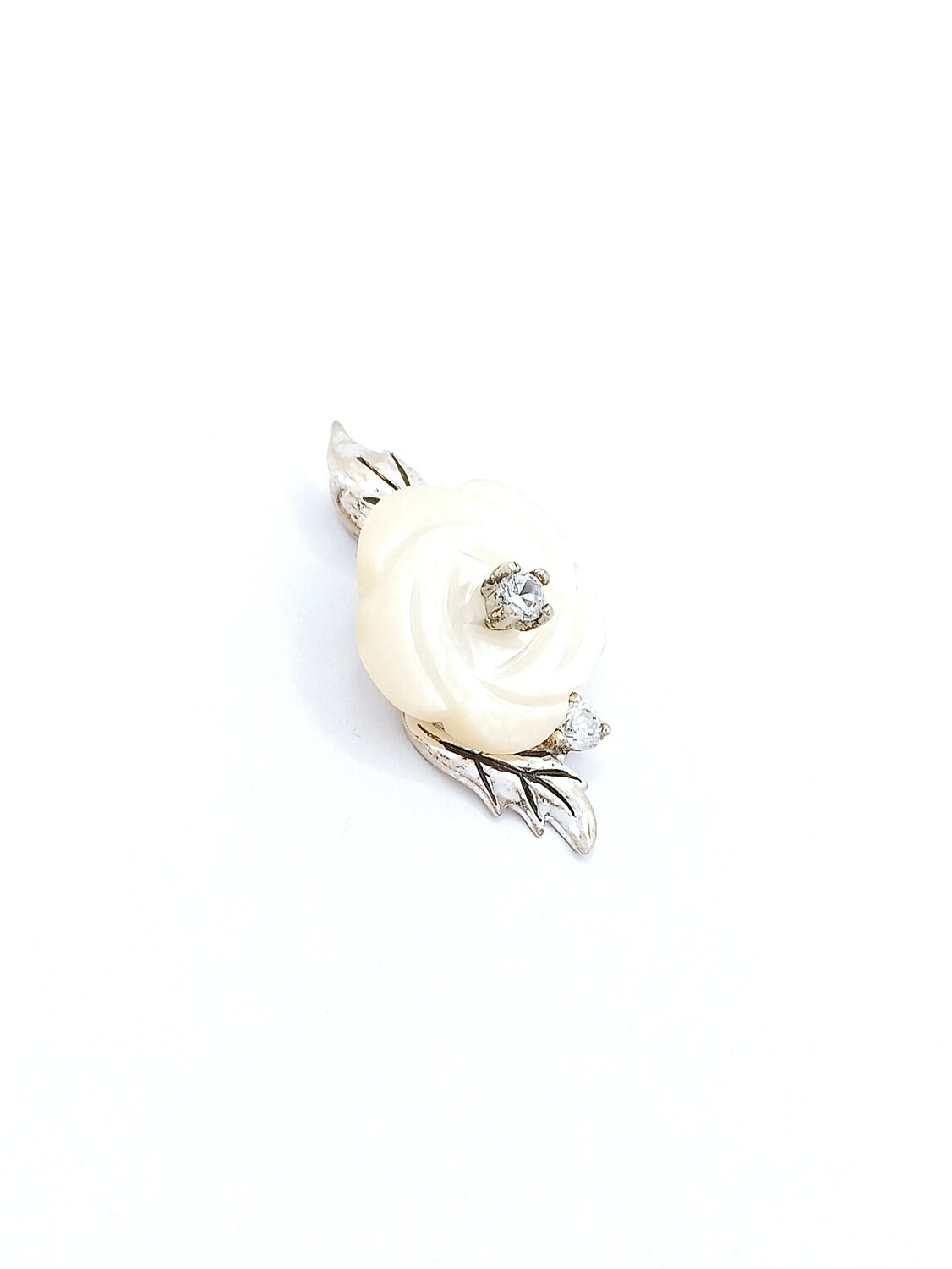 Silver 925 fildisi stone modern pendant