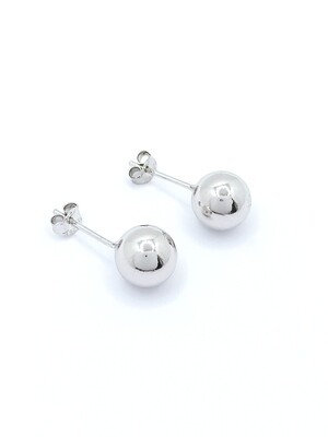 Silver 925 ball stud earrings