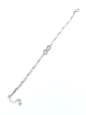 Silver 925 infinity hand bracelet