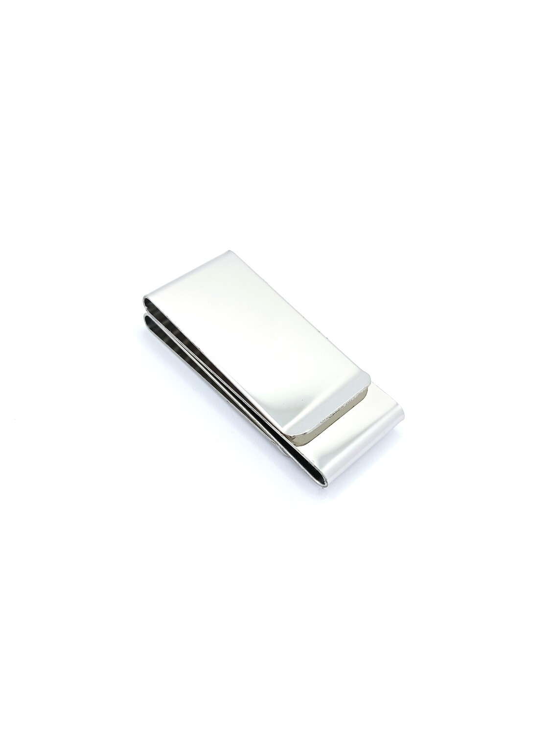 Stainless steel silver or black 2 side money clip