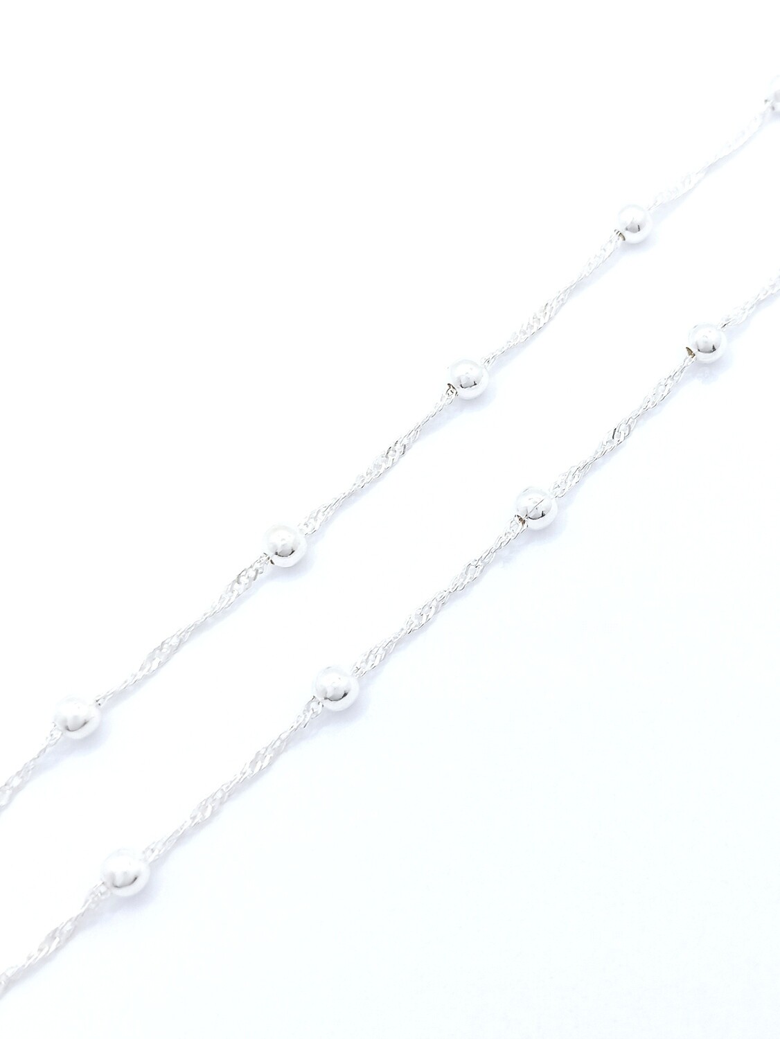 Silver 925 ball chain necklace, COLOR: 1 Silver-Chain Length: 40cm
