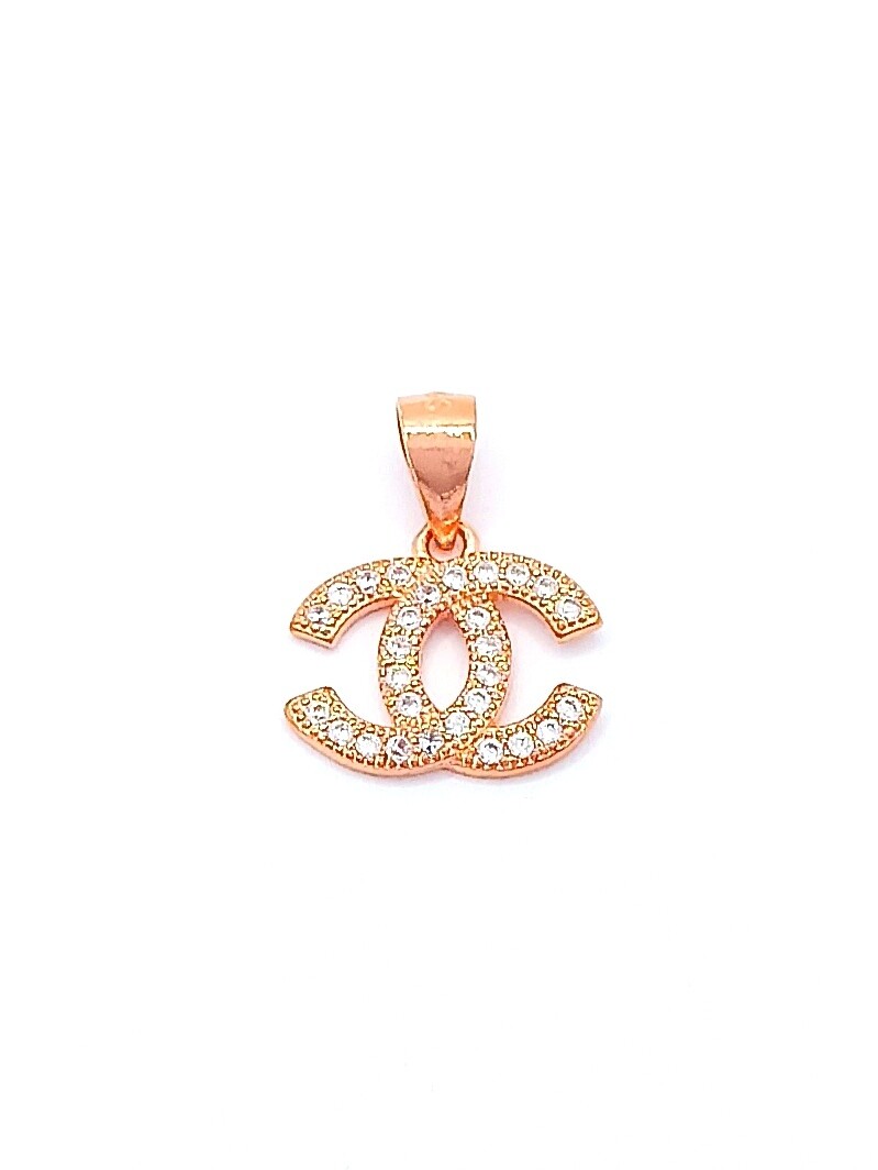 Silver 925 modern pendant rose,white or gold, COLOR: 1: Rose gold plated