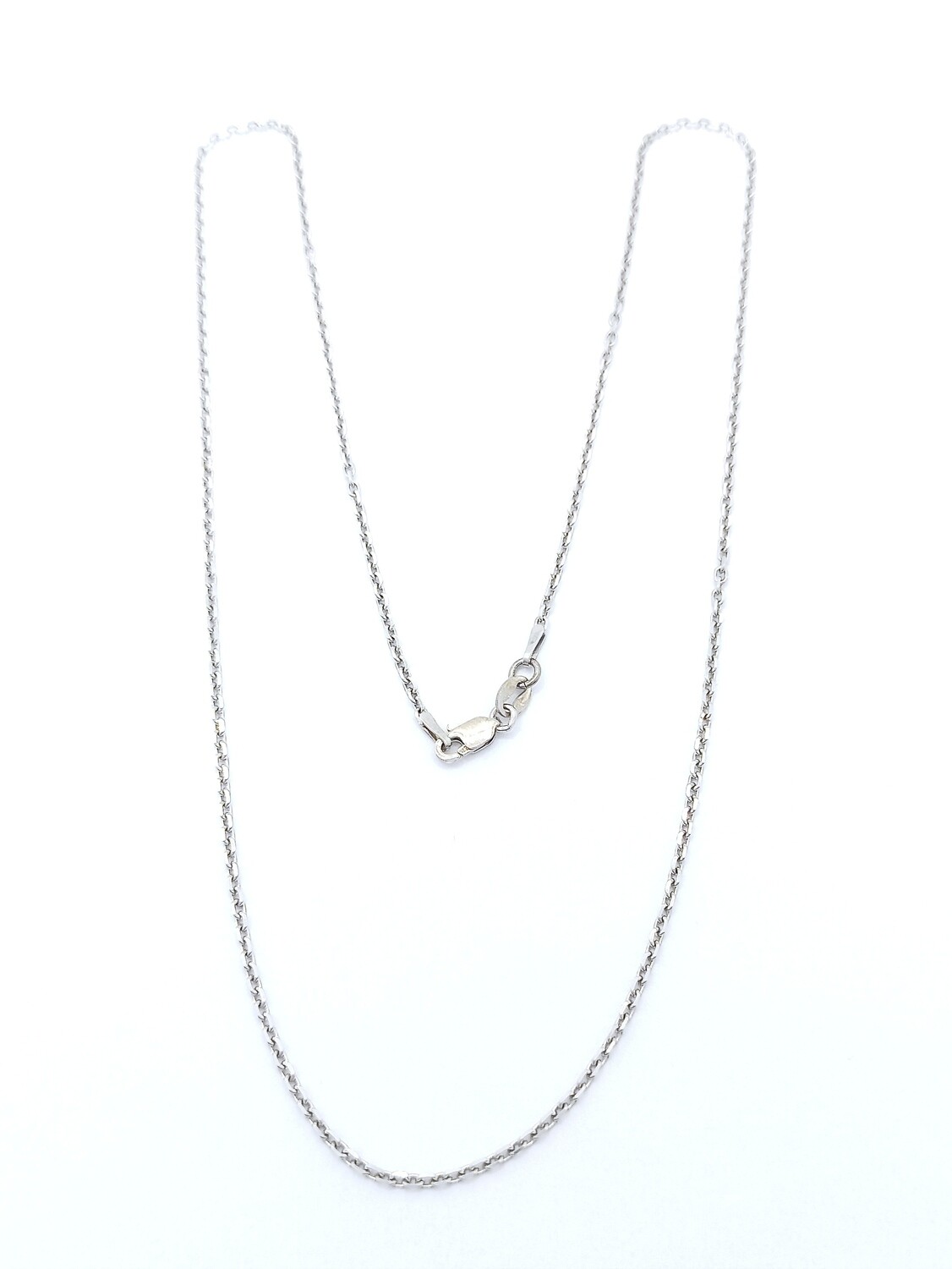 Silver 925 diamond cut cable necklace