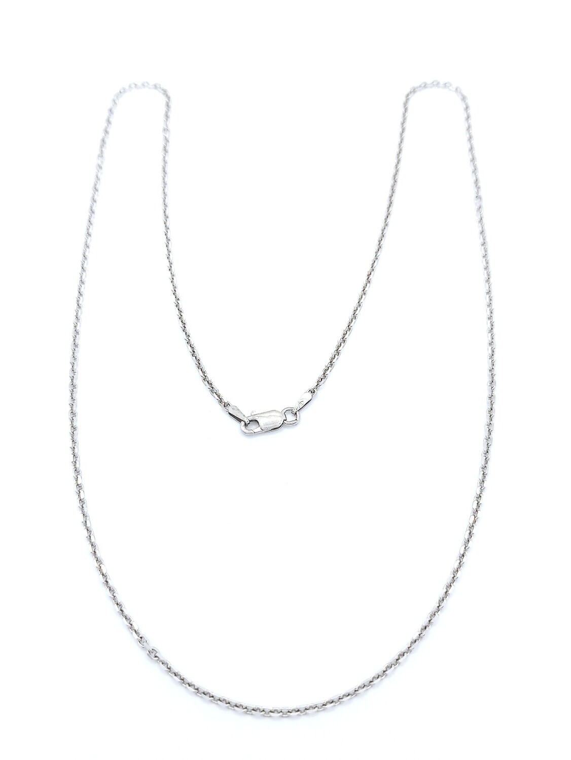 Silver 925  cable  neck chain diamond cut