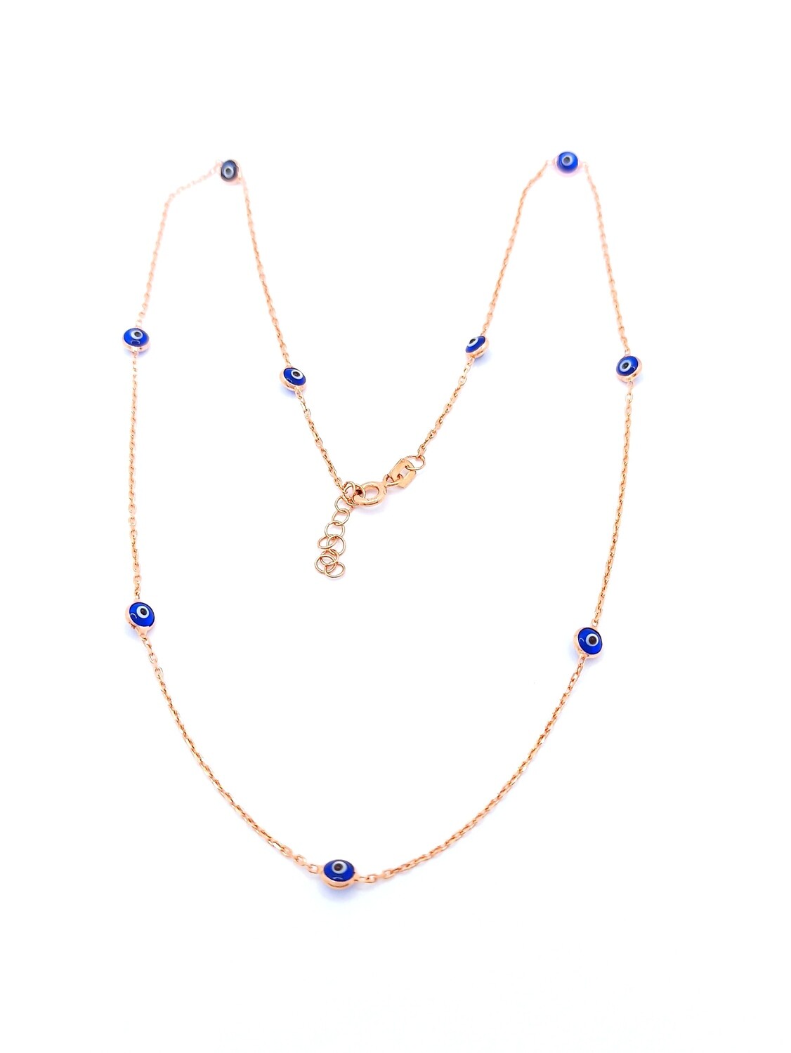 Silver 925 evil eye necklace