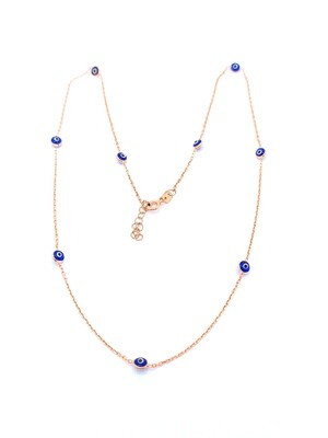 Silver 925 evil eye necklace