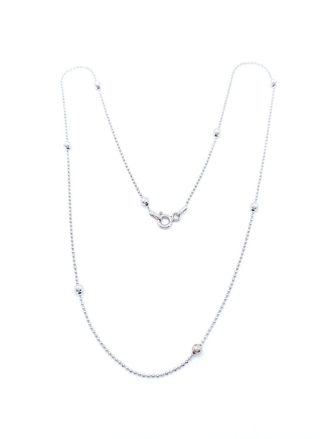 Silver 925  ball to ball diamond cut neck chain