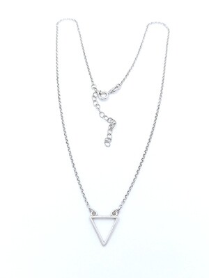 Silver 925 triangle necklace