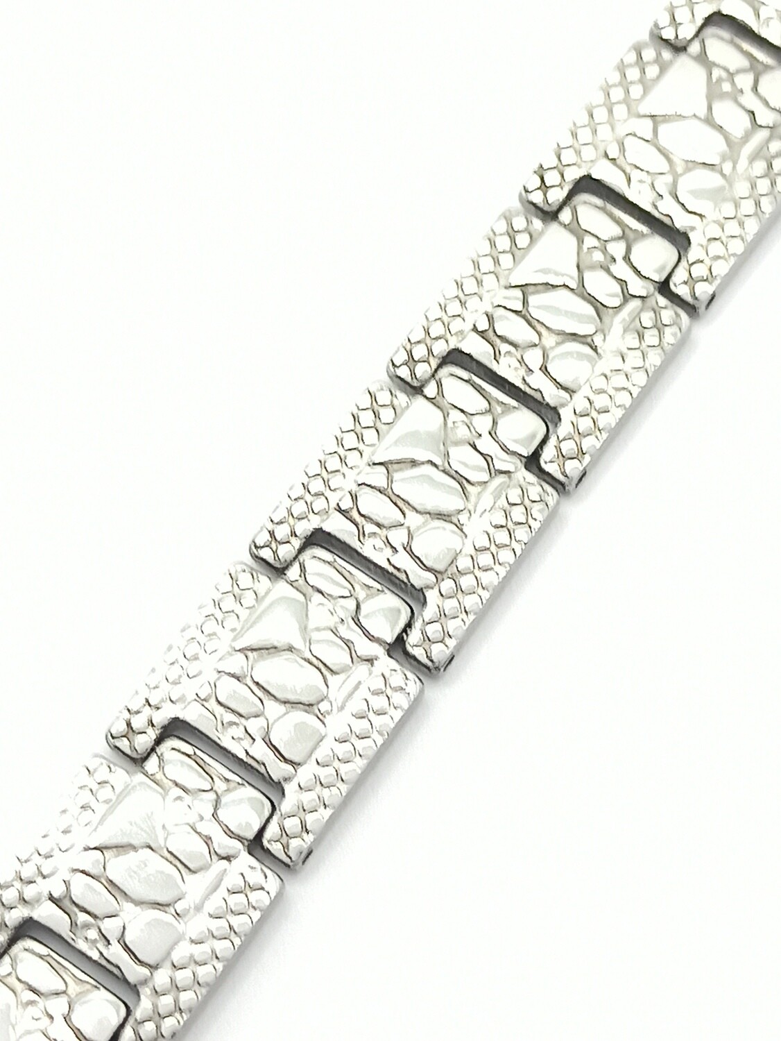 Stainless steel silver men bracelet, MODEL-DESIGN: 1 Bracelet Length: 20.5cm