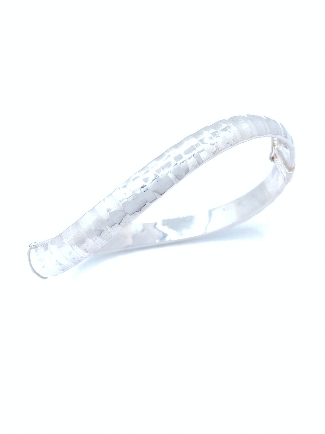 Silver 925 zik zak pompe hand bangle bracelet