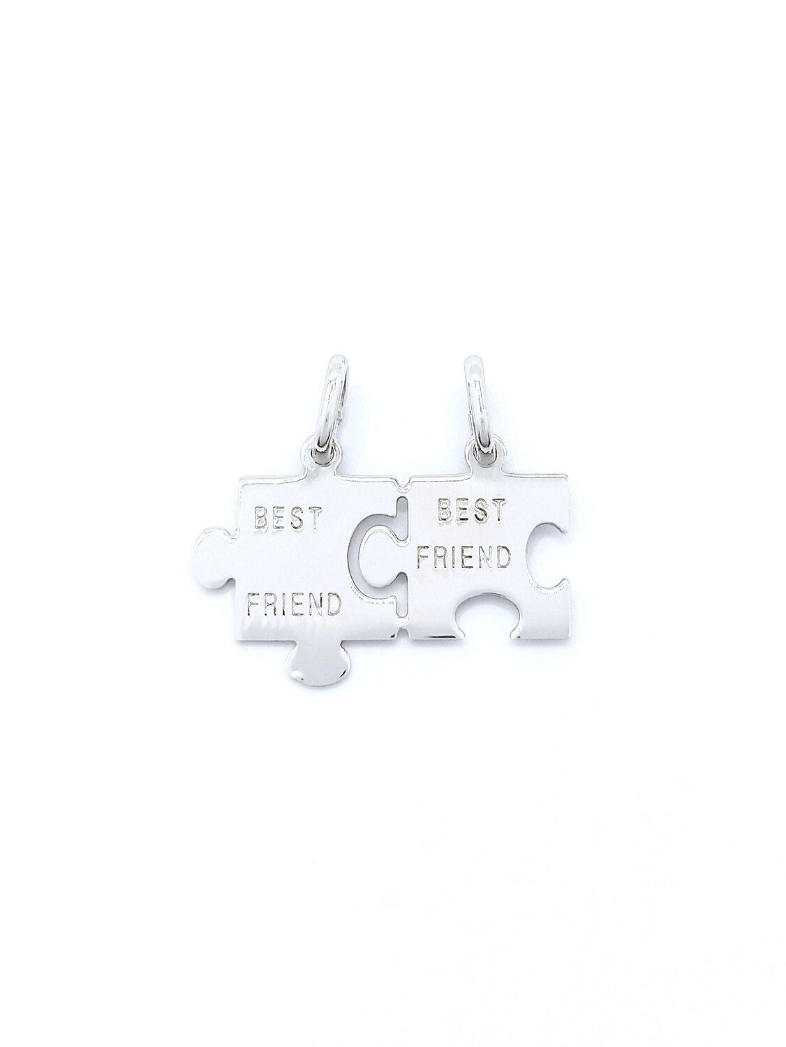 Silver 925 breakable friendship puzzle pendant, MODEL-DESIGN: 1 Best friend