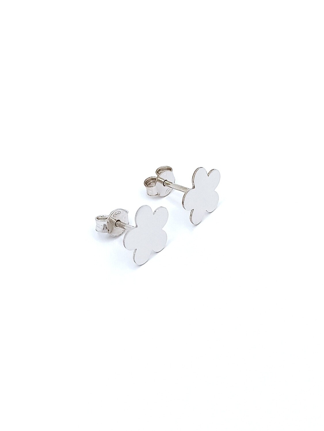 Silver 925 flower stud earrings