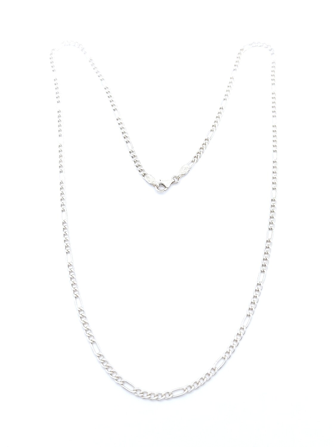 Silver 925 handmade figaro necklace