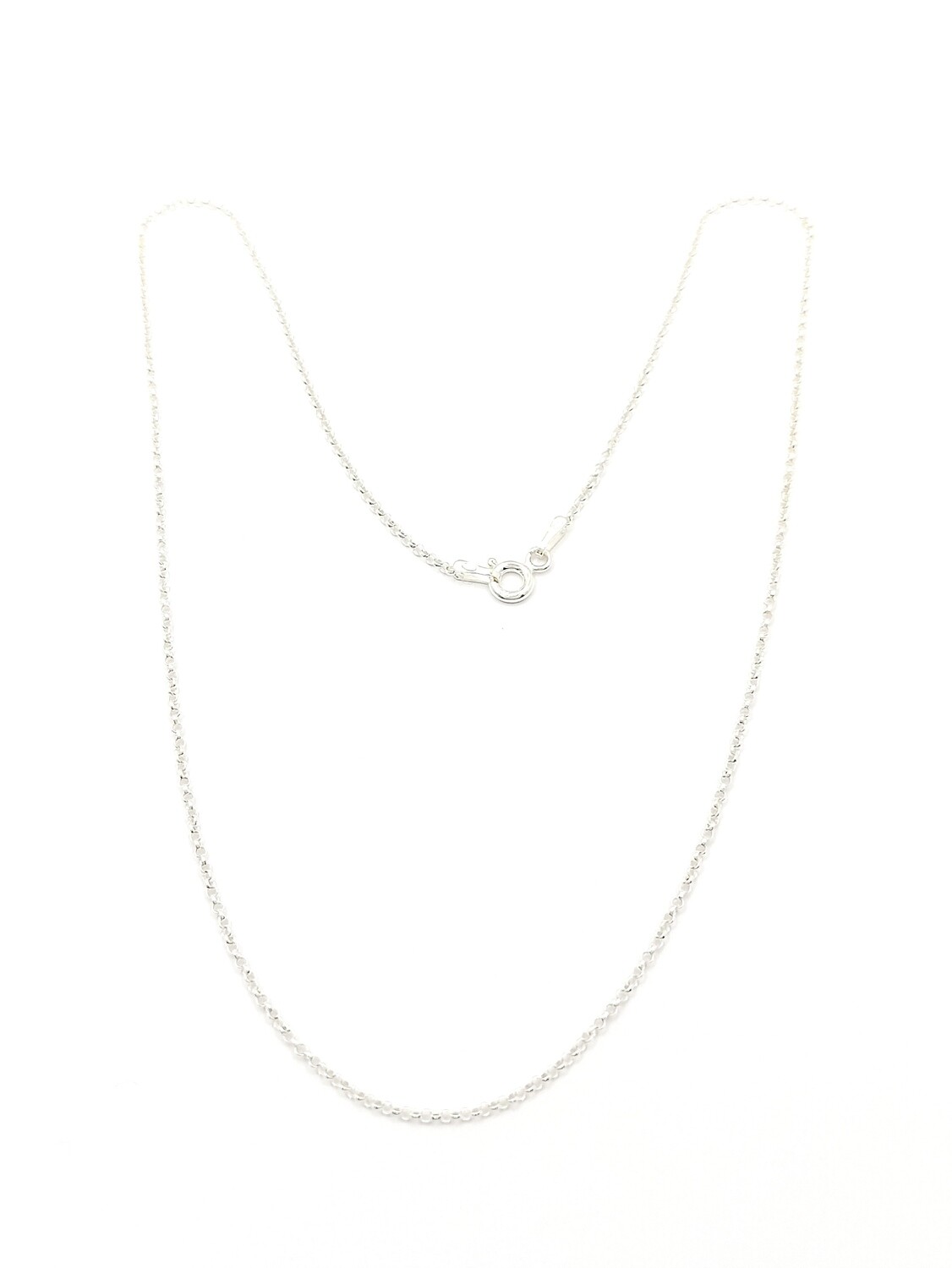 Silver 925 circle design necklace