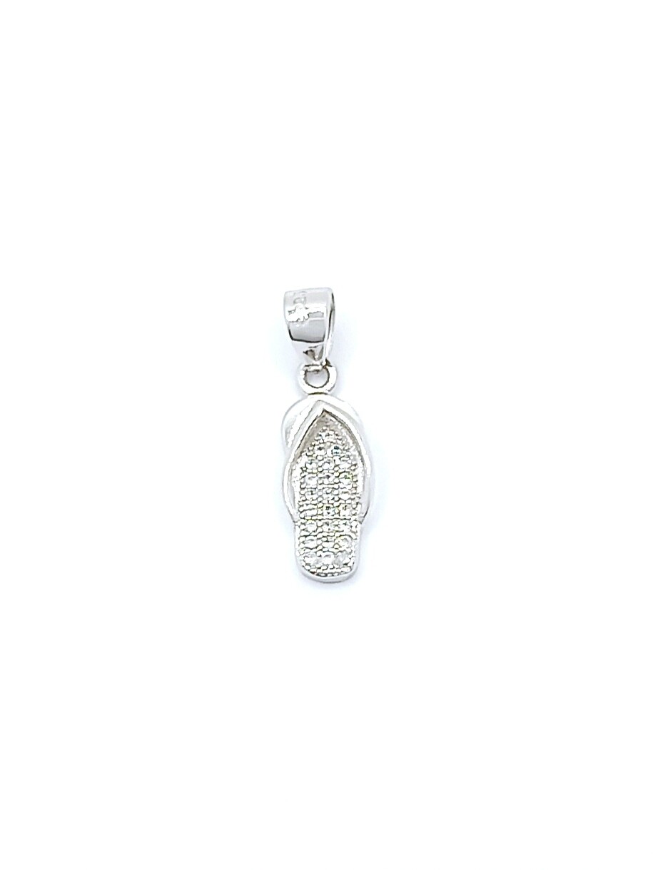 Silver 925 slipper shoe pendant