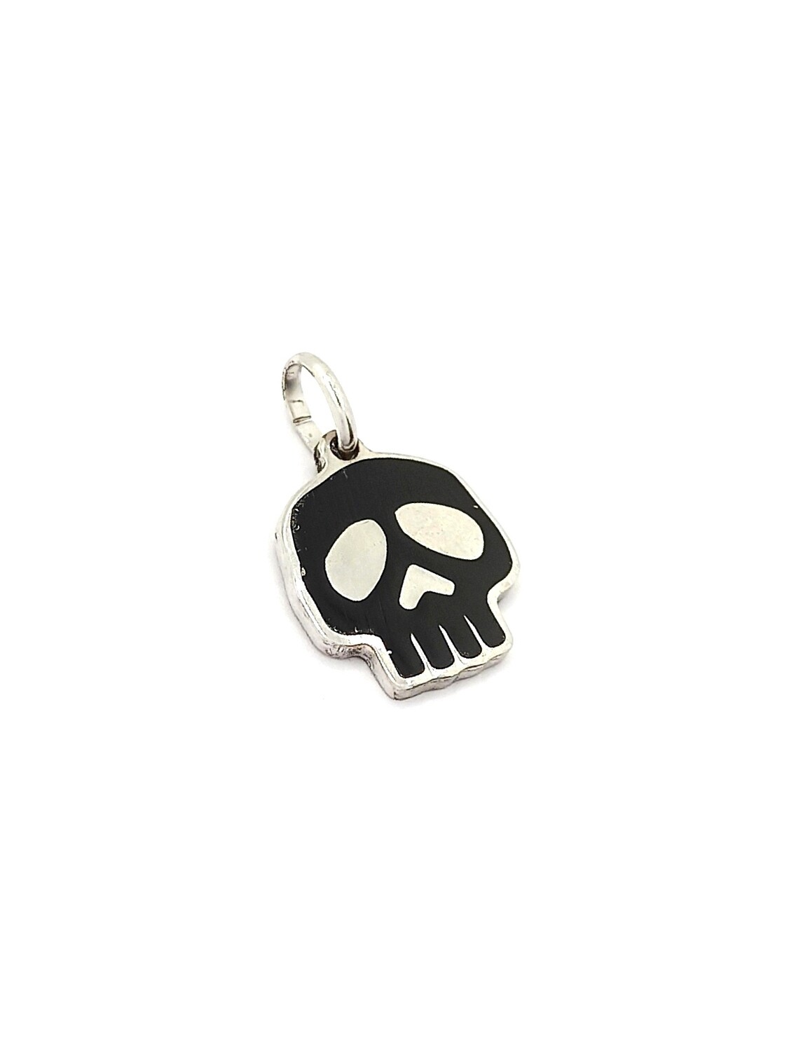 Silver 925 handmade skull motocycle pendant