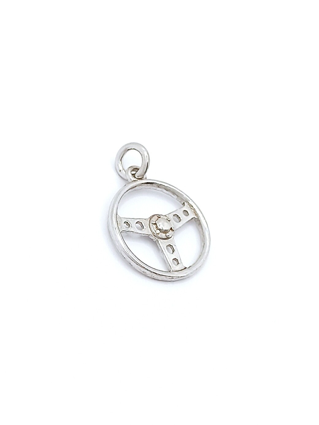 Silver 925 steering wheel pendant, MODEL-SIZE: 1 Pendant Height: 1.8cm-width : 1.3cm