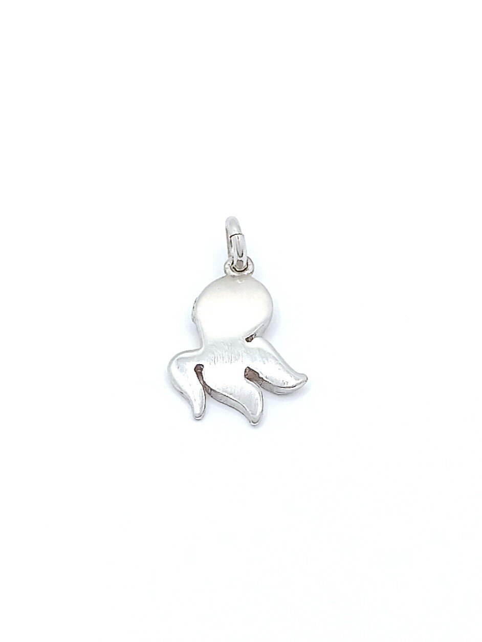 Silver 925 octopus or dolphin pendant-bracelet charm, MODEL-DESIGN-SIZE: 1-Octopus-Pendant Height : 1.7cm-Width : 1cm