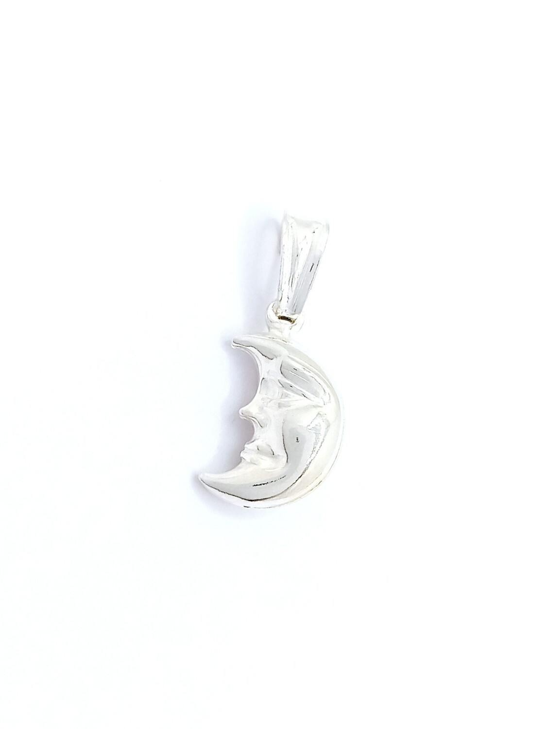 Silver 925 moon design pendant, MODEL-SIZE-COLOR: 1 Pendant Height : 2.2cm-Width : 1cm-925 Sterling Silver