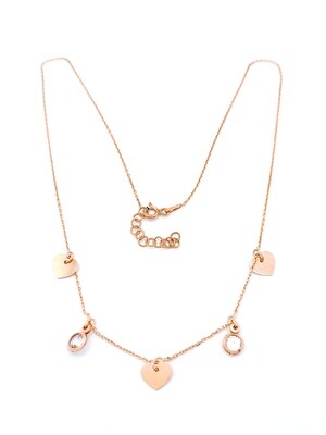 Silver 925 cross-heart-anker necklace